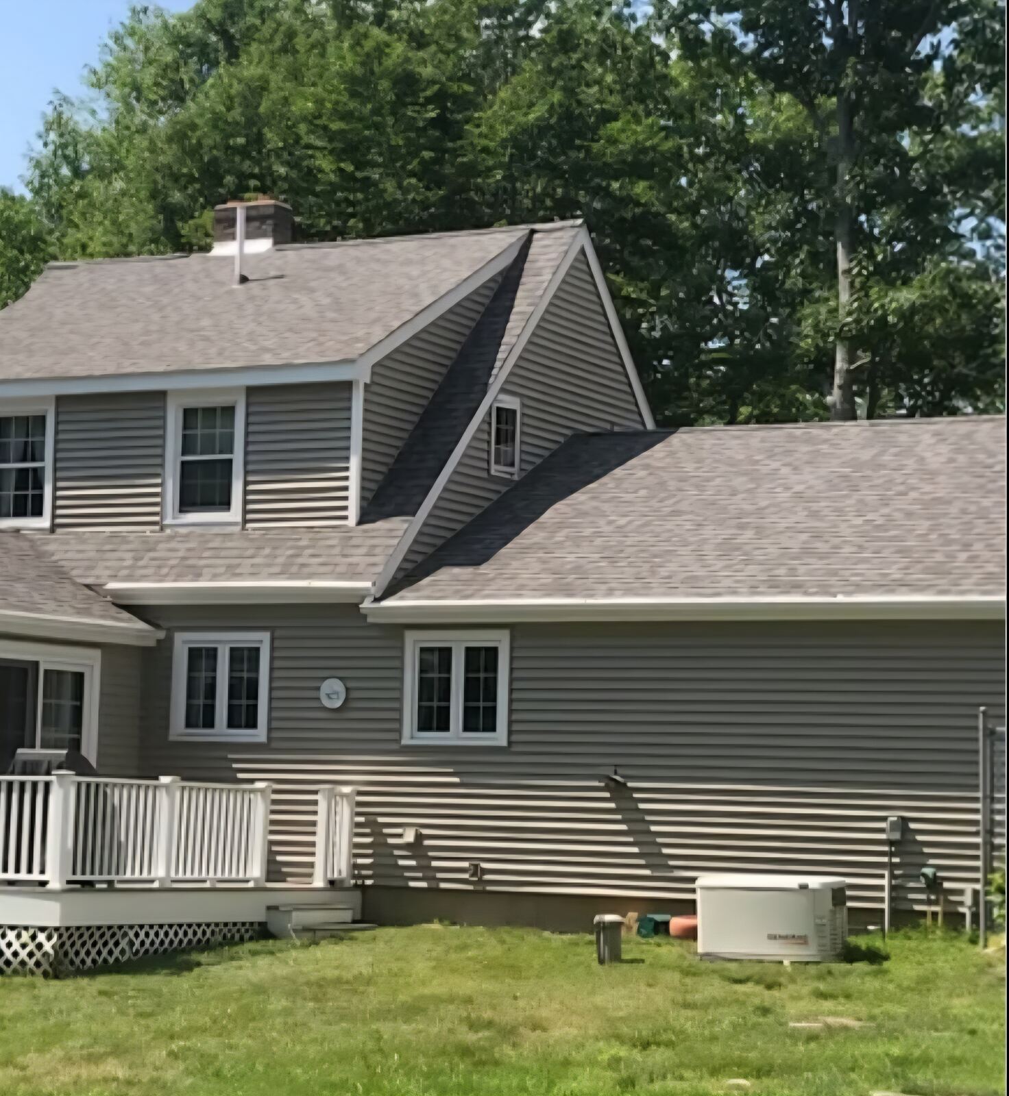 New shingle roof on residential home